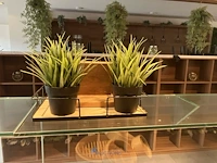Partij diversen waaronder diverse glazen, imitatieplanten, diverse verpakkingsmaterialen - afbeelding 18 van  26