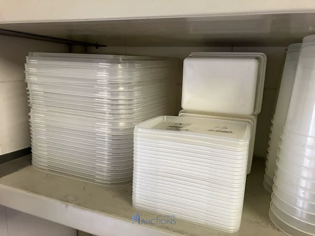 Partij diversen waaronder pvc potten, deksels, pvc kommen, pvc opbergboxen, handdoeken, 2 - afbeelding 17 van  18