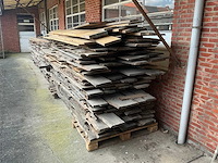 Partij eiken boomstam planken - afbeelding 2 van  6