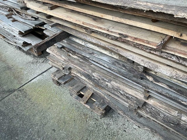 Partij eiken boomstam planken - afbeelding 5 van  6