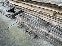 Partij eiken boomstam planken - afbeelding 5 van  6