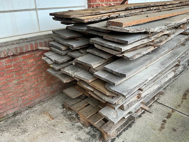Partij eiken boomstam planken - afbeelding 6 van  6