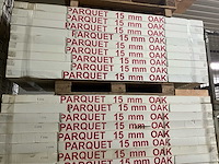 Partij eiken parket 15 mm – oak parquet vloer - afbeelding 1 van  4
