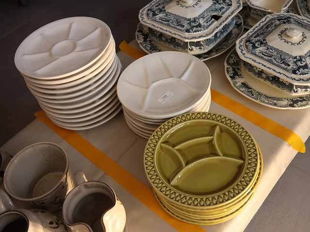 Partij fondue borden - afbeelding 1 van  6