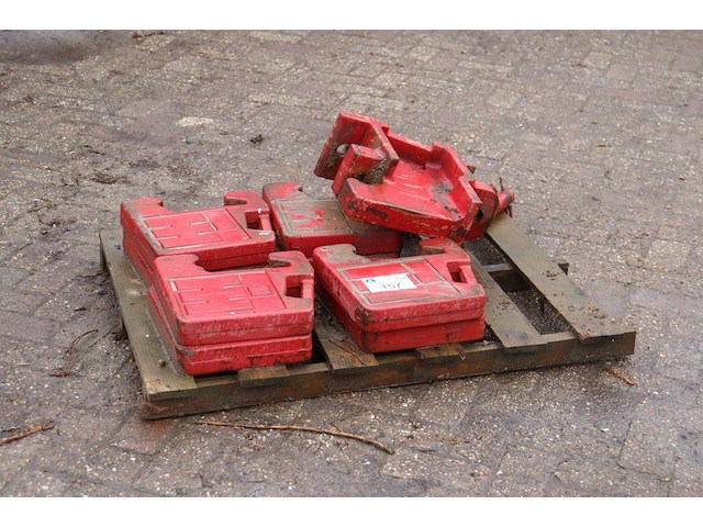 Partij frontgewichten 9stuks - afbeelding 1 van  1