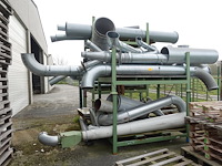 Partij galva ventilatiebuizen + 8x metalen houder - afbeelding 1 van  8