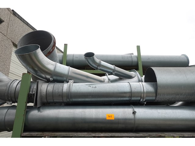 Partij galva ventilatiebuizen + 8x metalen houder - afbeelding 3 van  8