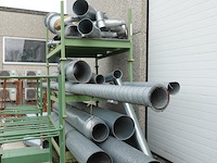Partij galva ventilatiebuizen + 8x metalen houder - afbeelding 4 van  8