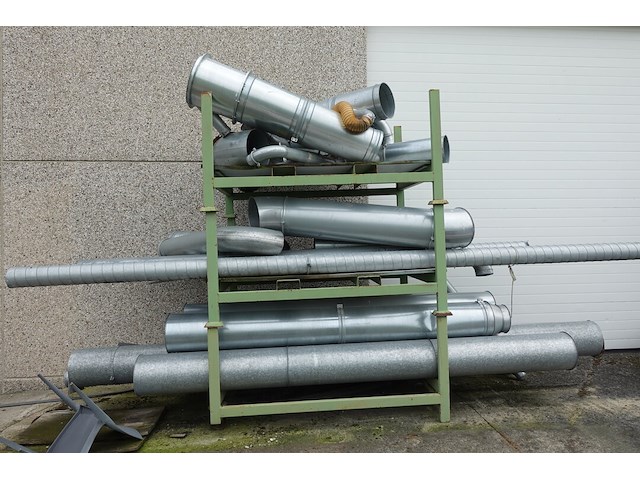 Partij galva ventilatiebuizen + 8x metalen houder - afbeelding 5 van  8