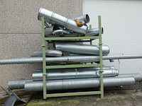 Partij galva ventilatiebuizen + 8x metalen houder - afbeelding 5 van  8