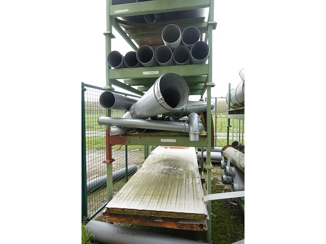 Partij galva ventilatiebuizen + 8x metalen houder - afbeelding 7 van  8