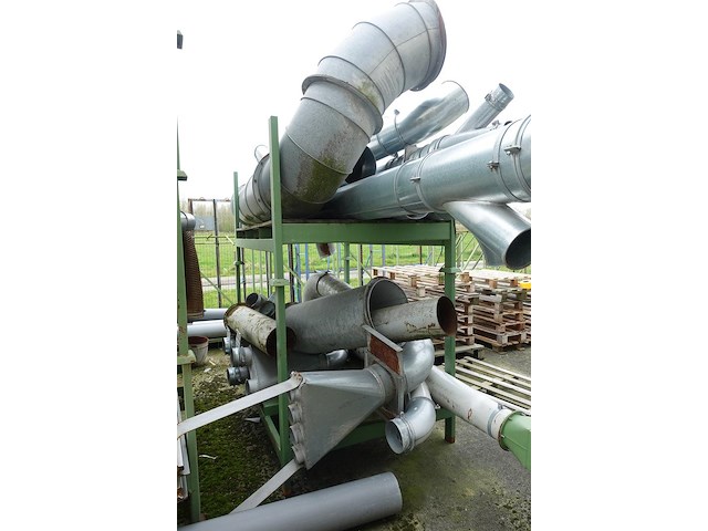 Partij galva ventilatiebuizen + 8x metalen houder - afbeelding 8 van  8