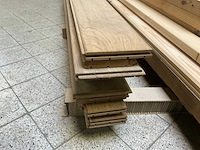 Partij geborsteld eiken parket (circa 4 m2) - afbeelding 4 van  5