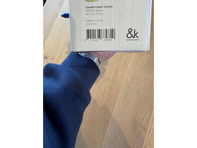 Partij gekleurde kaarshouders - afbeelding 4 van  4