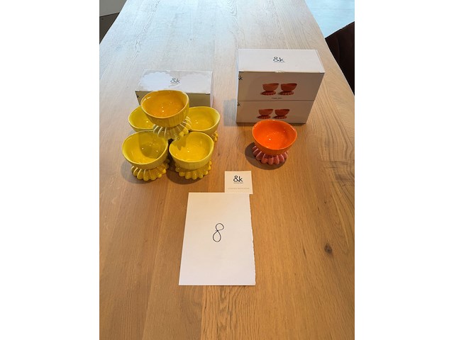 Partij gekleurde potjes - afbeelding 1 van  6
