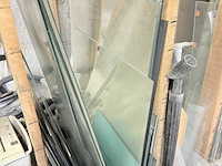 Partij glas en spiegelglas, div afmetingen - afbeelding 2 van  4