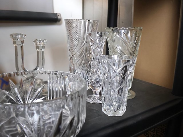 Partij glaswerk geslepen - afbeelding 4 van  4