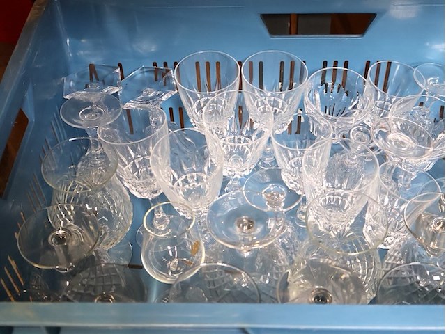 Partij glaswerk geslepen - afbeelding 3 van  4