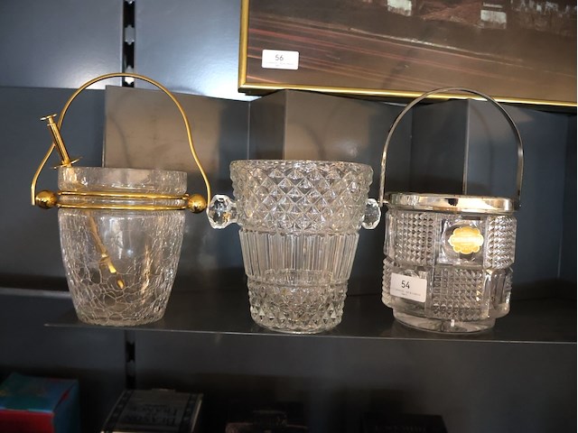 Partij glazen ijsemmer (x3) - afbeelding 1 van  4