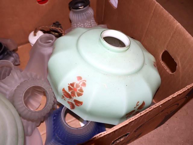 Partij glazen lampenkappen - afbeelding 4 van  9