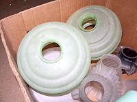 Partij glazen lampenkappen - afbeelding 5 van  9