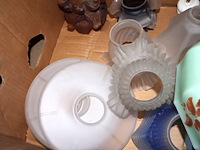 Partij glazen lampenkappen - afbeelding 7 van  9