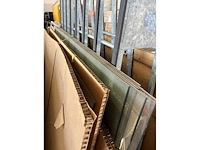 Partij glazen schuifwanden outdoor 2050mm (l) x 1020mm (b) - afbeelding 1 van  2