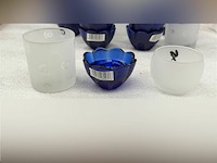 Partij glazen theelichthoudertjes - afbeelding 2 van  2