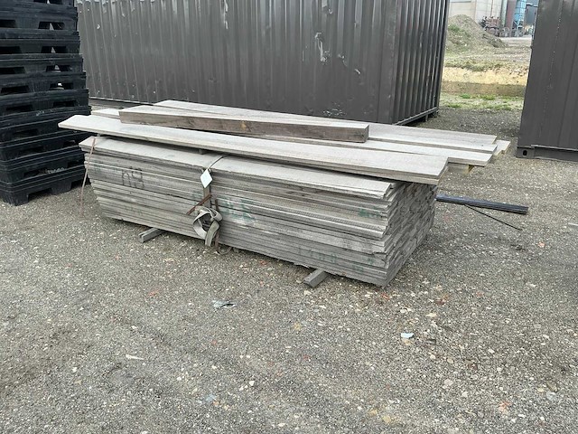 Partij hardhouten planken - afbeelding 1 van  10