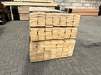 Partij hout 4500x150x40mm 91 stuks nieuw
