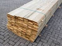 Partij hout 4800x145x18mm 108 stuks nieuw - afbeelding 1 van  1