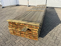 Partij hout 4800x145x27mm 98 stuks nieuw