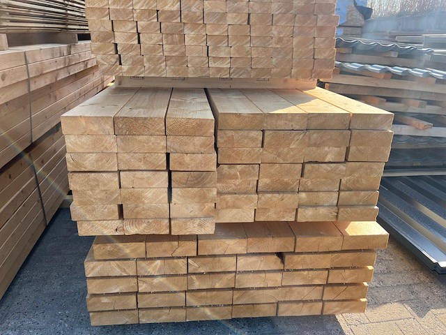 Partij hout 70x170x5400mm 54 stuks nieuw - afbeelding 1 van  1