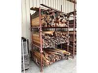 Partij hout in 7 stapelbokken - afbeelding 5 van  11