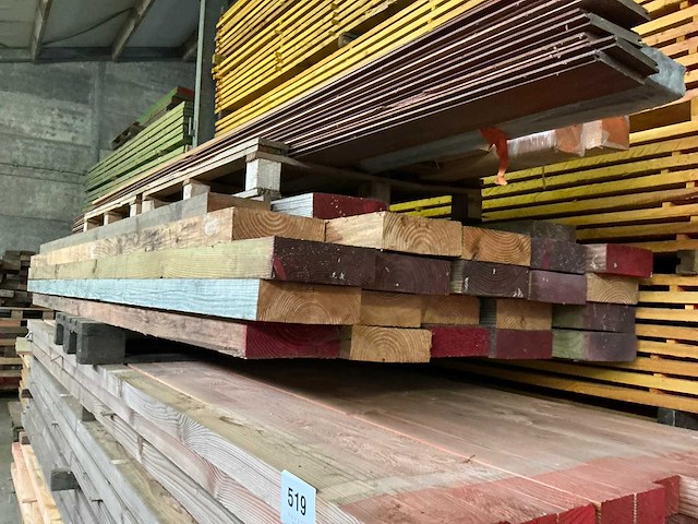 Partij houten balken (22x) - afbeelding 8 van  8