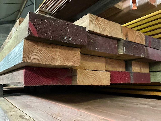 Partij houten balken (22x) - afbeelding 2 van  8