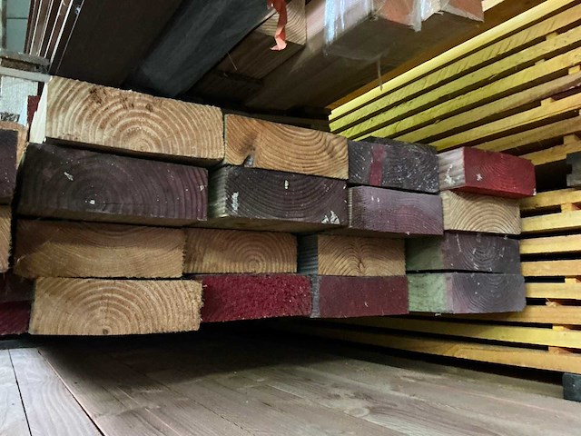 Partij houten balken (22x) - afbeelding 5 van  8