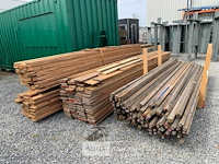Partij houten balken en planken - afbeelding 5 van  5