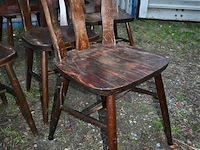 Partij houten caféstoelen - afbeelding 1 van  4