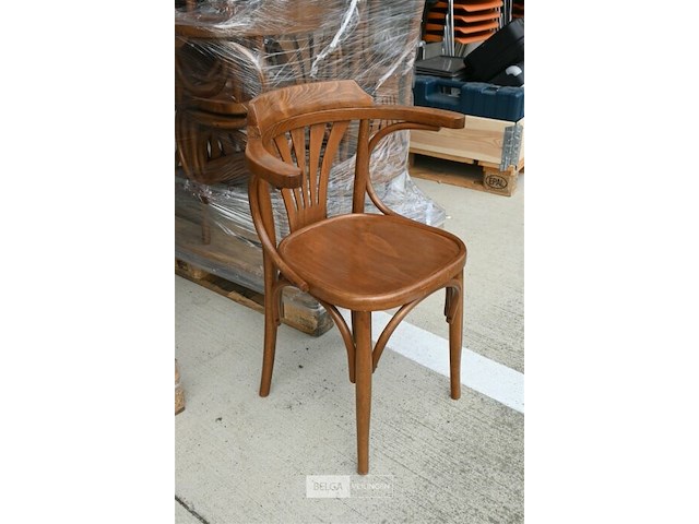Partij houten caféstoelen - afbeelding 2 van  4