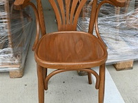 Partij houten caféstoelen - afbeelding 3 van  4