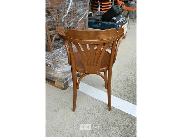 Partij houten caféstoelen - afbeelding 4 van  4