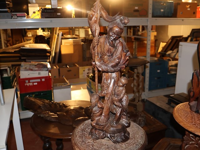 Partij houten decoratie azie - afbeelding 3 van  9