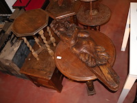 Partij houten decoratie