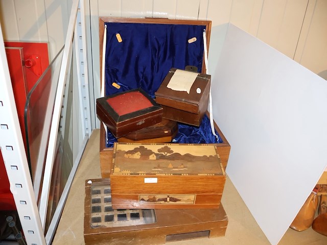 Partij houten koffertjes - afbeelding 2 van  8