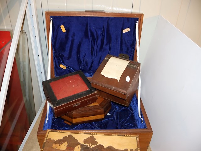 Partij houten koffertjes - afbeelding 3 van  8