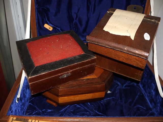 Partij houten koffertjes - afbeelding 4 van  8