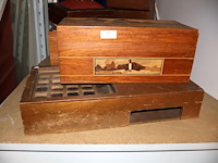 Partij houten koffertjes - afbeelding 5 van  8