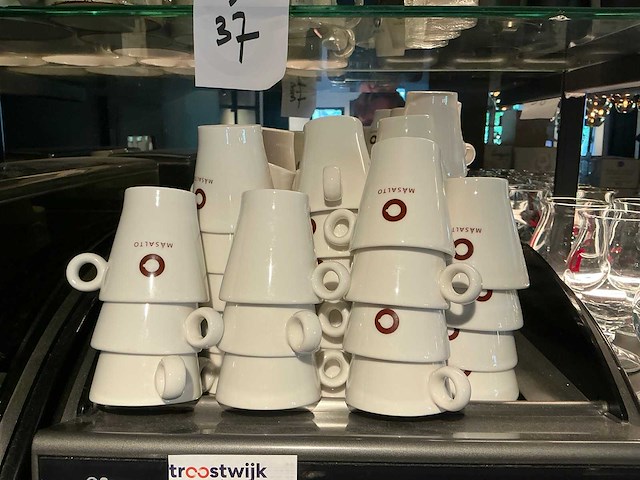 Partij houten koffieschaaltjes - afbeelding 2 van  5