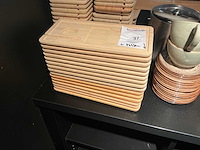 Partij houten koffieschaaltjes - afbeelding 4 van  5